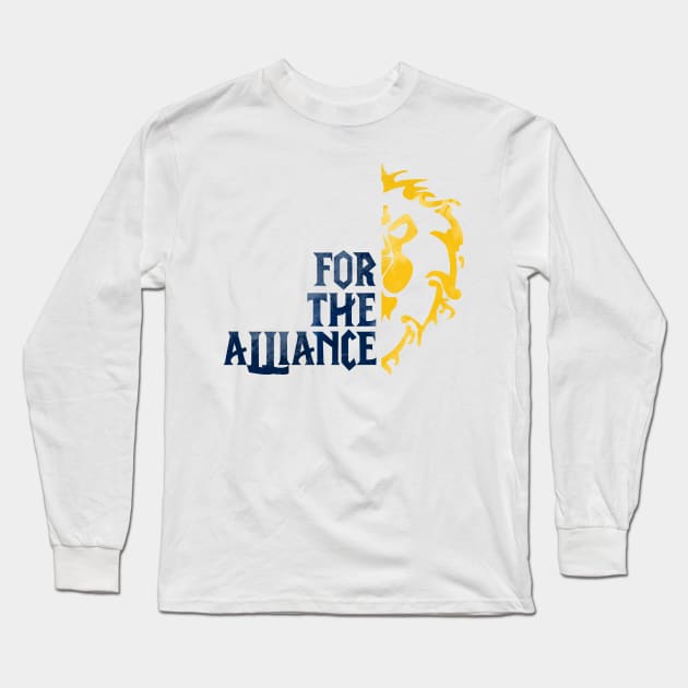 For The Alliance! Long Sleeve T-Shirt by zxmasteras